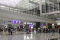 Hong Kong International Airport interior in Chep Lap Kok, Hong Kong Royalty Free Stock Photo