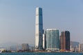 Hong Kong International Commerce Centre Skyline during the Day Royalty Free Stock Photo