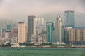 Part of skyline Hong Kong Island, China