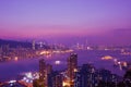 Hong Kong Island and kowloon night scene