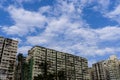Hong Kong - January 12 2020 : Man Wah Sun Chuen, one of the oldest private housing estates in Hong Kong built in 1960s Royalty Free Stock Photo