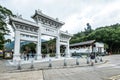 HONG KONG - JANUARY 13, 2016: Tian Tan Buddha aka the Big Buddha is a large bronze statue of a Sakyamuni Buddha and located at