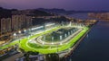 Hong Kong Jockey Club Sha Tin Racecourse night view