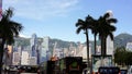 Heavy traffic to Tsim Sha Tsui Star Ferry Pier in Hong Kong during the busy working day Royalty Free Stock Photo