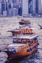 Hong kong junk boats