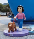 Hong Kong Kowloon Tsuen Wan Park Andy Rementer Sculpture Cartoon Figure Outdoor Art Installation