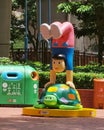 Hong Kong Kowloon Tsuen Wan Park Andy Rementer Sculpture Cartoon Figure Outdoor Art Installation