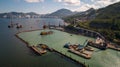 Hong Kong Lam Tin Tunnel construction Drone Shot