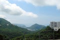 Hong Kong Landscapes of parks, embankments, seaside bay. Royalty Free Stock Photo