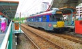 Hong kong light rail train Royalty Free Stock Photo