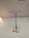 Hong Kong M Museum Designer Furniture Kuramata Shiro Ishimaru Placebo Glass Acrylic Steel Side Table Design Fixture