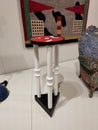 Hong Kong M Museum Designer Furniture Nathalie Du Pasquier Memphis Milano Bombay Side Table Lamp Carpet Design Fixture