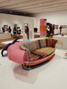 Hong Kong M Museum Designer Furniture Ohashi Teruaki Japan Hannan Chair Long Metal Lacquer Cotton Wool Upholstery Design Fixture