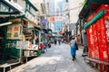 Central Soho street in Hong Kong