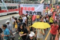 2015 Hong Kong march event of 26th anniversary of Tiananmen Square protests of 1989