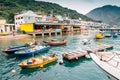 Lamma island Sok Kwu Wan fishing village harbor view in Hong Kong