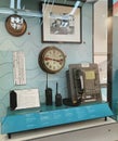 Hong Kong Maritime Museum Ship Intercom Radio Communication Station Control Deck Radar Console