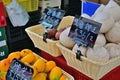 Hong Kong Market fruit young coconut price tag