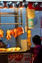 Hong Kong Market selling barbecue meat