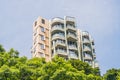 Hong Kong - May, 25, 2017 Toned image of modern office buildings in central Hong Kong Royalty Free Stock Photo