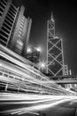 Hong Kong modern architecture Black and White Royalty Free Stock Photo