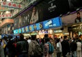 Hong Kong: Mong Kok Crowds and Stores Royalty Free Stock Photo