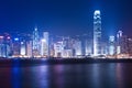 Hong Kong at night Royalty Free Stock Photo