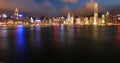 Hong Kong by Night Royalty Free Stock Photo