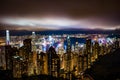 Hong Kong by Night Royalty Free Stock Photo