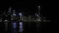 Hong Kong Night City Scape Royalty Free Stock Photo