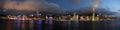Hong Kong at Night_pan1 Royalty Free Stock Photo