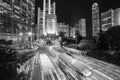 Hong Kong night rush Royalty Free Stock Photo