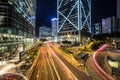 Hong Kong night rush Royalty Free Stock Photo