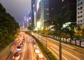 Hong Kong night rush Royalty Free Stock Photo