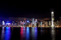 Hong kong night scenery victoria habour Royalty Free Stock Photo