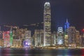 Hong Kong night view Royalty Free Stock Photo