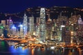 Hong Kong night view Royalty Free Stock Photo