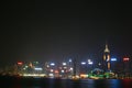 Hong Kong Night View, Victoria Harbour Hong Kong night 25 Sept 2004