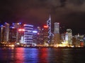 Hong kong nightline Royalty Free Stock Photo