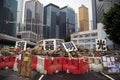 Aboveboard slogan in the occupy central campaign at Admiralty, Hong Kong