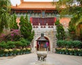 Hong Kong - November 20, 2015: Entrance Po Lin Monastery