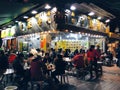 Hong Kong: outdoor dining, restaurant, Temple Street Night Market, Kowloon