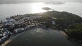 Hong kong outlying island peng chau aerial view