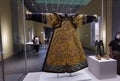 Hong Kong Palace Museum Antique Emperor Costume King Dragon Robe Embroidery Dress