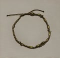 Hong Kong Palace Museum Antique Gold Chain Beaded Bracelet Sculpture Arts Jewelry Crafts