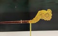 Hong Kong Palace Museum Antique Gold Gilt Silver Hairpin Ancient Flower Design Song Jewelry Arts Chinese Craftsmanship