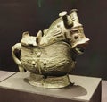 Hong Kong Palace Museum Antique Horse Bronze Container Sculpture Precious Horses Racing Motif