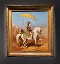 Hong Kong Palace Museum Antique Horse Riding Painting Maharaja Ranjit Singh Alfred de Dreux France Louvre Royalty Free Stock Photo