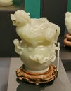 Hong Kong Palace Museum Qing Qianlong Antique Jade Mythology Animal Gem Stone Carving Sculpture