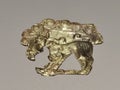 Hong Kong Palace Museum Antique Gold Horse Wild Beast Plaques Relief Ornament Decoration Arts Jewelry Precious Metal Design Crafts